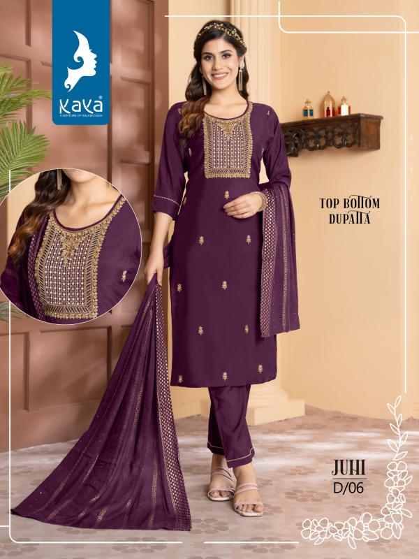 Kaya Juhi Silk Kurti Pant With Dupatta Collection